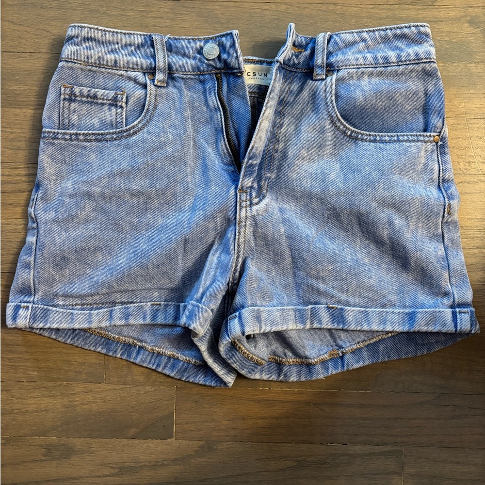 PacSun Light Blue Mom Jean Shorts